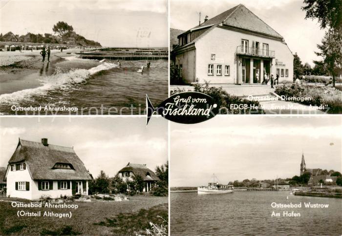 Ahrenshoop Ostseebad Strand Dierhagen FDGB Heim Ernst Moritz Arndt Altenhagen Wu