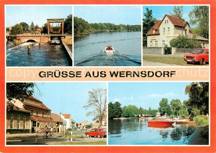 Wernsdorf Erkner Schleuse Wernsdorfer See Gaststaette Sonnenschein Dorfstrasse A