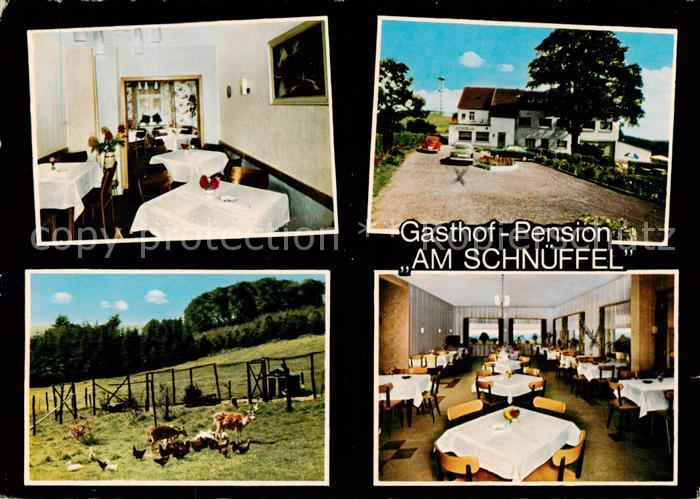 Meinerzhagen Gasthof Pension Am Schnueffel Gastraeume Tiergehege