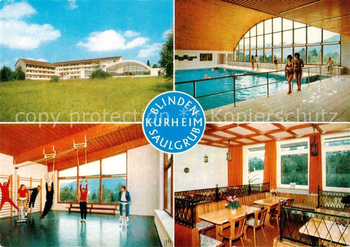 Saulgrub Blinden Kurheim Hallenbad Gymnastikraum Gaststube