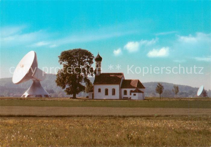 Raisting Ammersee St Johann Auf Heiligenstaetten mit Erdfunkstelle der Dt Bundes