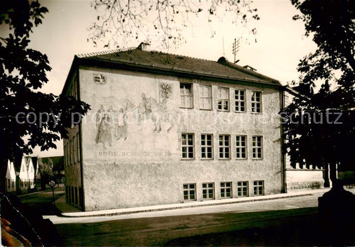 Uffenheim Gebaeudeaufschrift Verleihung der Stadrechte Anno 1349