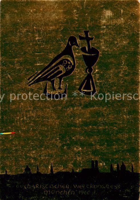 Muenchen Bayern Festkarte Eucharistischer Weltkongress
