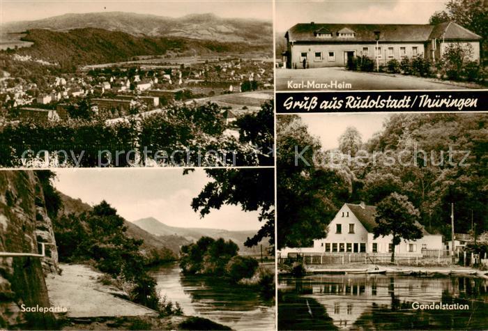 Rudolstadt Vollstedt Karl Marx Heim Saalepartie Gondelstation