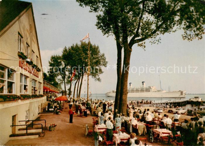 Schulau Wedel Faehrhaus Schulau Wilkomm Hoeft Schiffsbegruessung