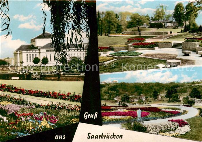 SAARBRueCKEN Saarland Deutsch Franzoesische Gartenschau 1960