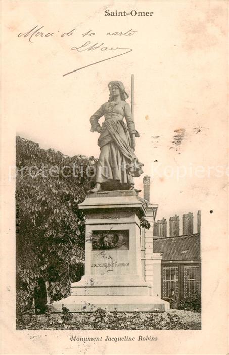 Saint-Omer Pas-de-Calais Monument Jacqueline Robins
