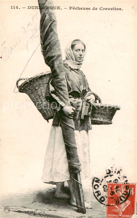 Dunkerque Duenkirchen Pecheuse de Crevettes