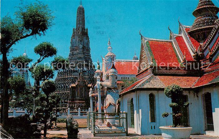 Dhonburi Thailand Pagodas and Phra Uposatha of Wad Arun Temple of Dawn