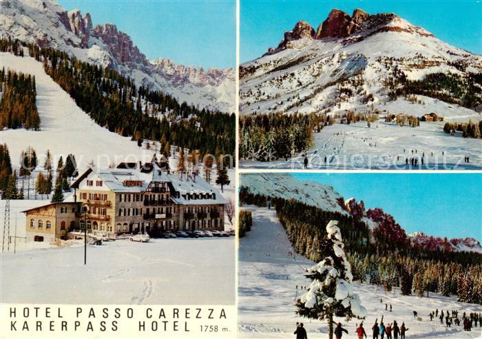 Karerpass Passo Carezza IT Hotel Passo Carezza Berghotel Winterpanorama