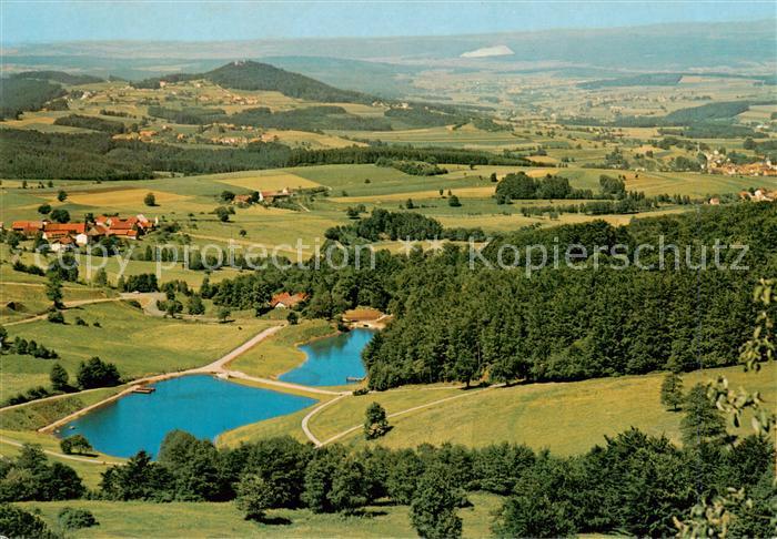 Poppenhausen Rhoen Panorama Naturpark Rhoen Blick von der Wasserkuppe-Eube Gucka