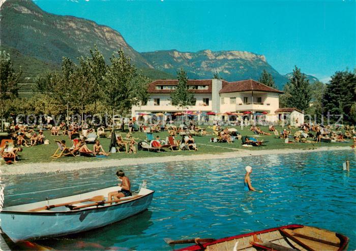 Kalterer See Suedtirol Restaurant Pension Seegarten Badestrand