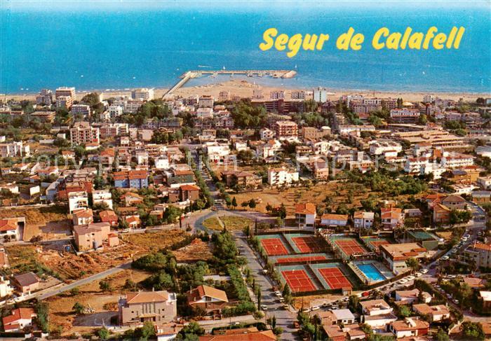 Segur de Calafell Tarragona ES Vista parcial aérea