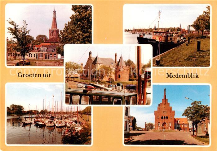 Medemblik Teilansichten Hafen Fischerboot