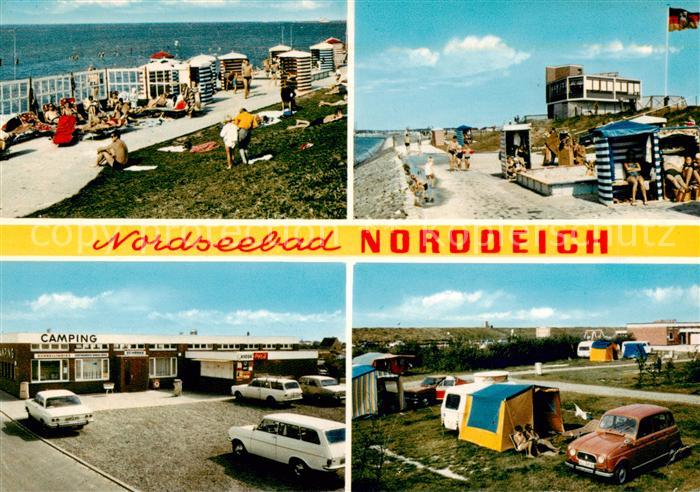 Norddeich  Norden Nordseebad Strand Promenade Campingplatz