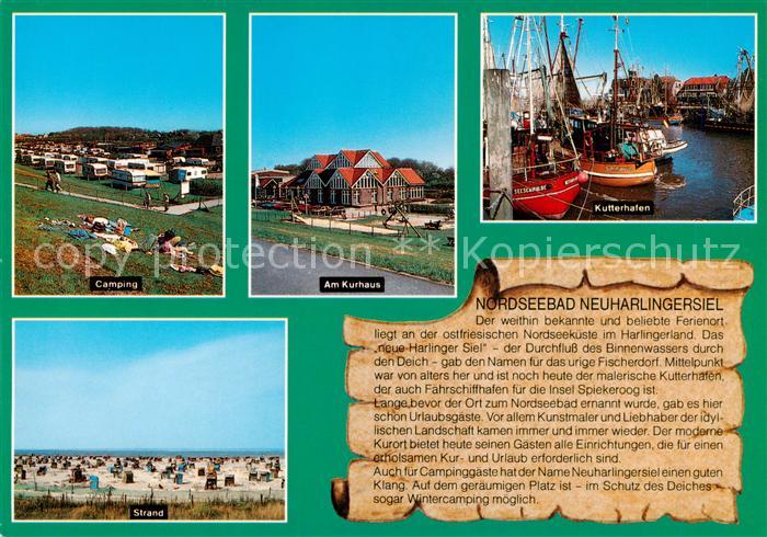 Neuharlingersiel Camping Kurhaus Kutterhafen Strand Historie