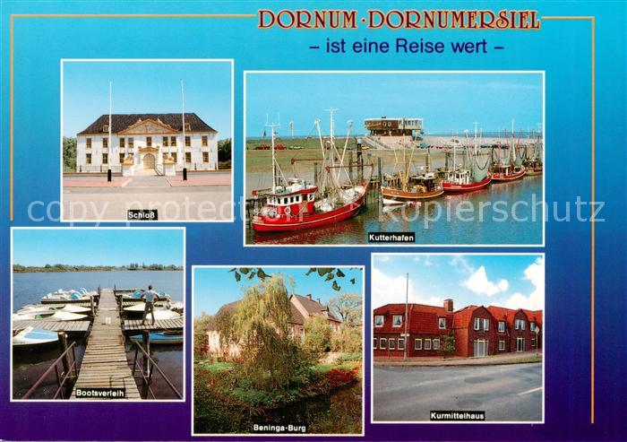 Dornum Ostfriesland Dornumersiel Schloss Kutterhafen Bootsverleih Beninga-Burg K