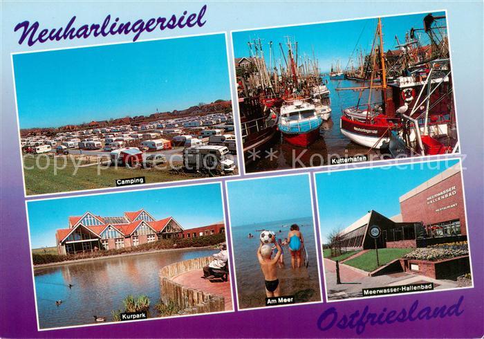 Neuharlingersiel Camping Kutterhafen Fischkutter Kurpark Meerwasser-Hallenbad