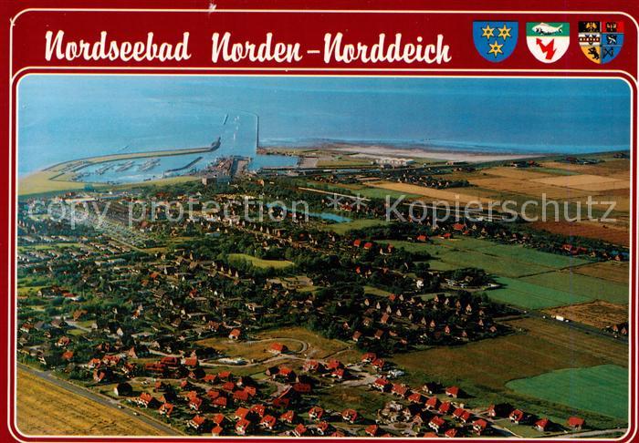 Norden Norddeich Nordseebad Fliegeraufnahme
