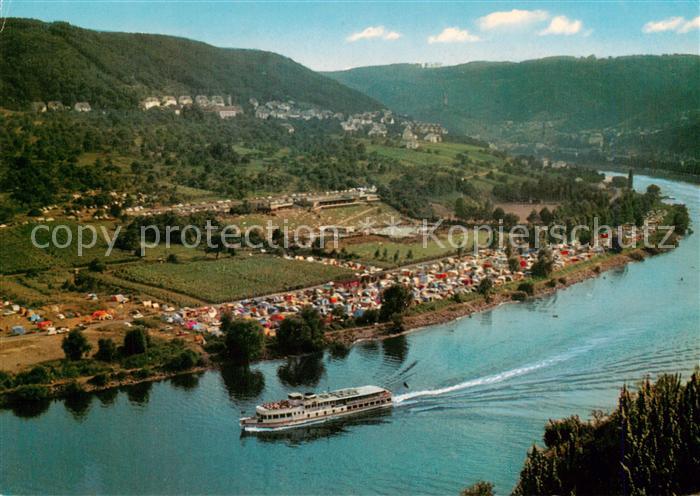 Cochem Kochem Mosel Panorama Campingplatz Dampfer