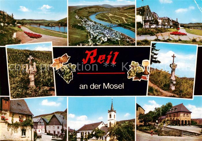 Reil Panorama Mosel Promenade Kreuz Ortsmotive Kirche