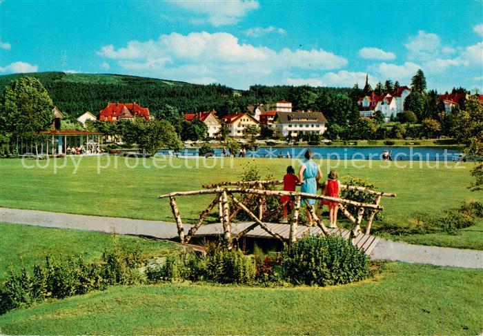 Bockswiese-Hahnenklee Harz Kurpark Blick auf den Bocksberg