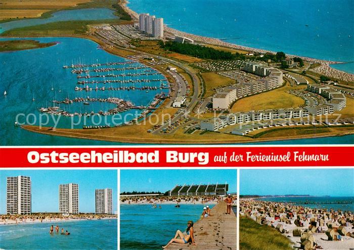 Burg Fehmarn Fliegeraufnahme Hotels Strand
