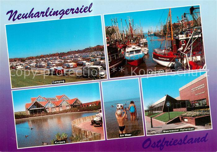 Neuharlingersiel Camping Kutterhafen Kurpark Meerblick Meerwasser Hallenbad
