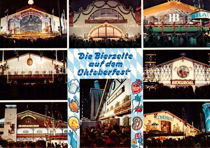 Muenchen Bayern Oktoberfest Bierzelte