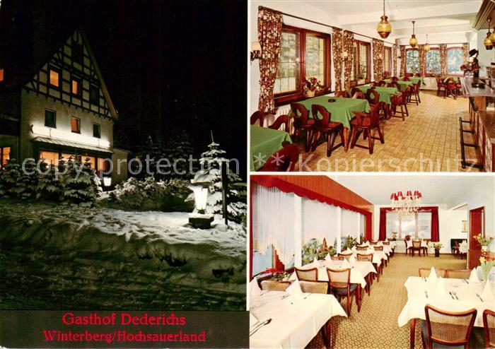 Winterberg Hochsauerland Gasthof Dederichs Hotel Restaurant