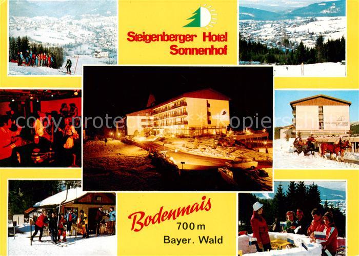 Bodenmais Steigenberger Hotel Sonnenhof Panorama Terrasse Pferdeschlitten