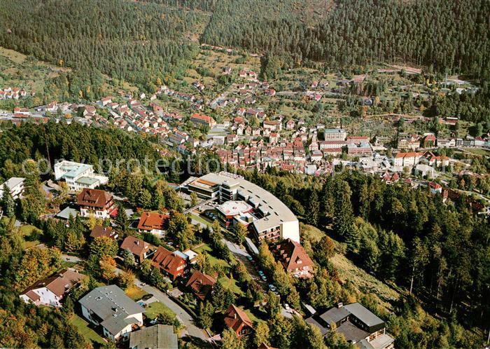 Wildbad Schwarzwald Kurgebiet Sommerberg und Blick auf die Kurstadt Fliegeraufna