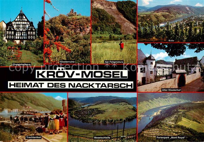 Kroev Croev Croev Mosel Dreigiebelhaus Klosterruine Am Felsensturz Kroev Alter K