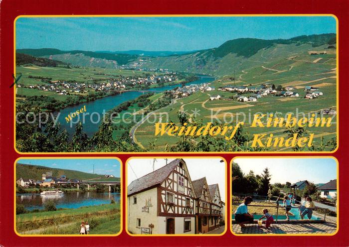 Kindel Moselpartie Fachwerkhaeuser Wassertretanlage