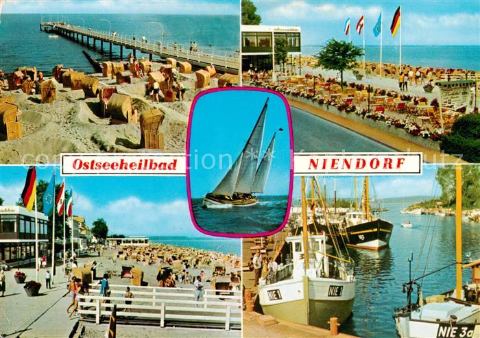Niendorf  Ostseebad Timmendorferstrand Seebruecke Strandpartien Kutterhafen