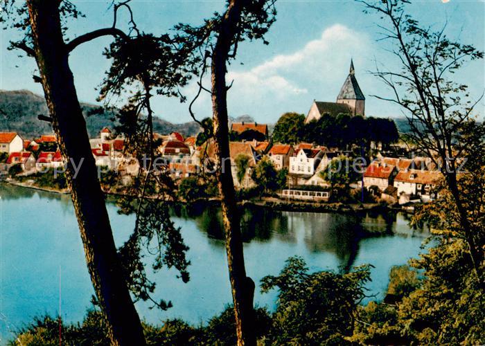 Moelln  Lauenburg Blick ueber den Schulsee