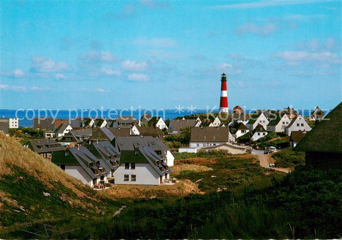 Hoernum Sylt Panorama mit Leuchtturm