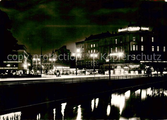 BRAUNSCHWEIG  CITY Friedrich Wilhelm Platz bei Nacht