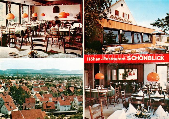 Eislingen Fils Hoehen Restaurant Schoenblick Gastraeume Panorama