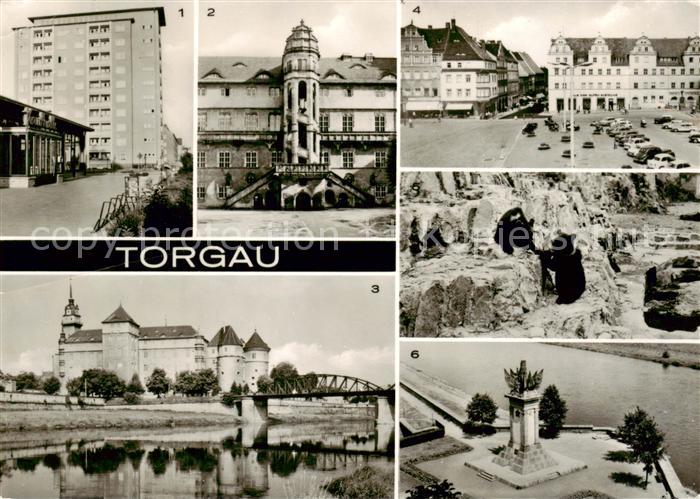 Torgau Hochhaus Schloss Hartenfels Wendelstein Marktplatz Baerenfreigehege Denkm