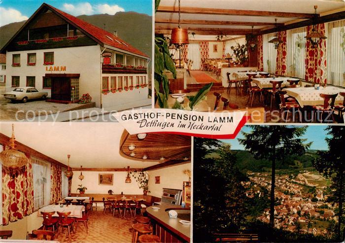 Dettingen Horb Gasthof Pension Lamm Gastraeume Panorama
