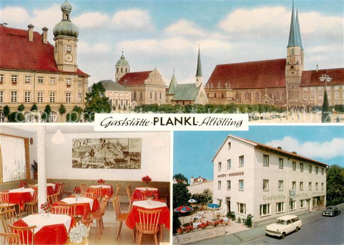 Altoetting Gaststaette Plankl Gaststube Kirche Schloss
