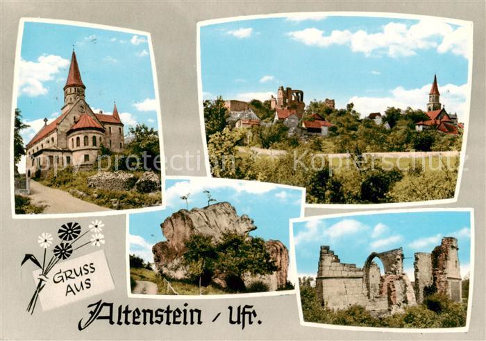 Altenstein Hassberge Schloss Panorama Felsen Ruine