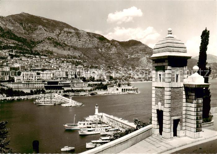 Monte-Carlo Monaco Entree du Port vue des Remparts