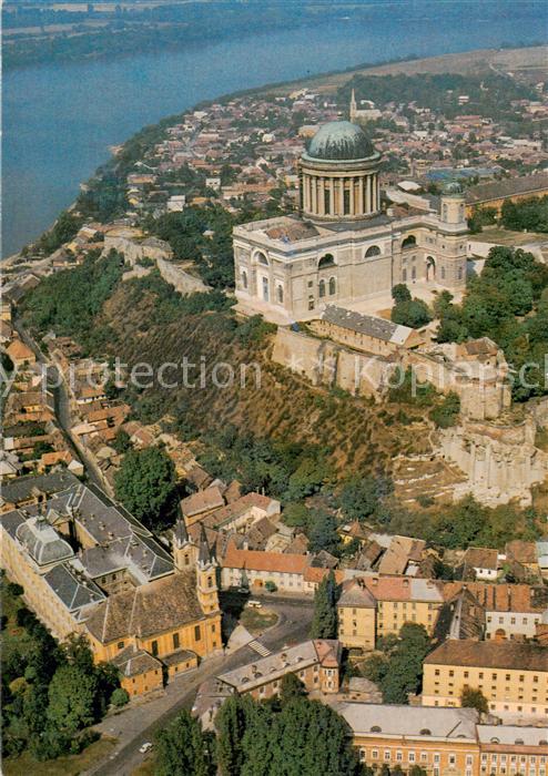 Esztergom HU Fliegeraufnahme
