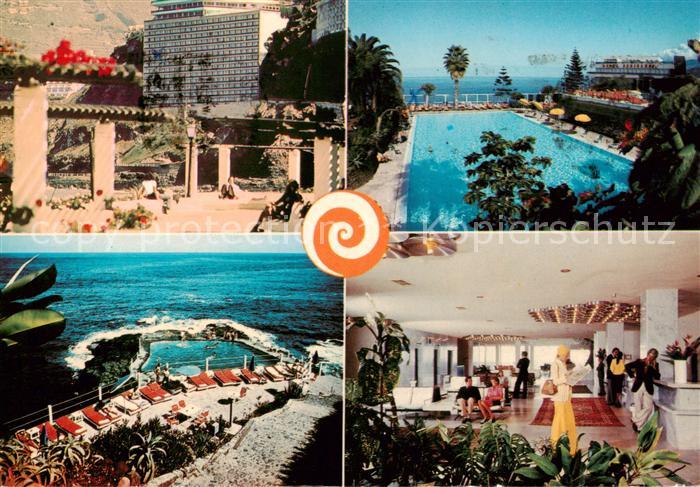 Puerto-de-la-Cruz Tenerife ES Hotel Semiramis Rezeption Foyer Schwimmbad
