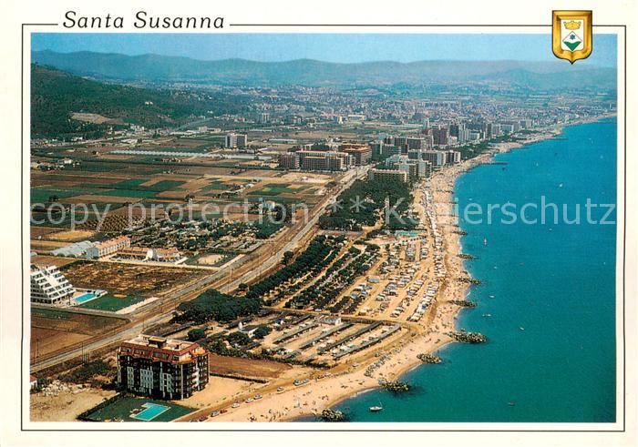 Santa Susanna Cataluna ES Fliegeraufnahme