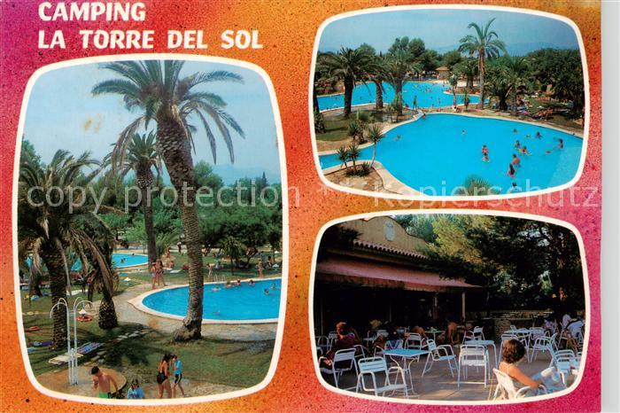 Miami Playa Tarragona ES Camping Caravaning Club La Torre del Sol Palmen Pool Te