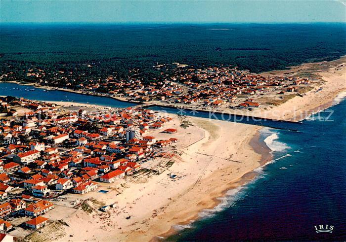 Mimizan Plage 40 Landes Vue aerienne les plages et le courant