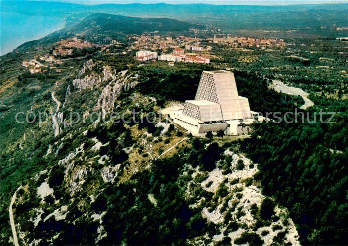 Trieste Triest IT Monte Grisa Tempio Nazionale a Maria Madre e Regina Fliegerauf